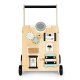 ECOTOYS Wooden Baby Walker Push Toy with Activity Center
