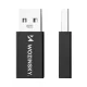 Wozinsky WAAC-01 USB-A to USB-C OTG Adapter, 10 Gbps, 3A, Black