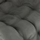 LUARO Folding Garden Sun Lounger with Cushion, Grey
