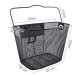 Bicycle Metal Basket, Black