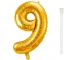 Foil Number 9 Balloon 66cm Birthday Party Decoration, Gold