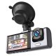 Dash Cam XO XJ03 3 Channel Front Interior and Rear Full HD Car Camera, black