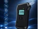 Digital Electronic Breathalyzer with LCD Screen and Flashlight, 5 Mouthpieces, Black