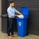 Multistore 120L Waste Bin for Paper, Blue