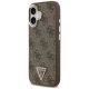 Guess iPhone 17 Case MagSafe 4G PU Leather Triangle Logo, Black