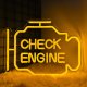 Check Engine Neon Led 30X22