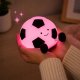Silicone LED Night Light Football, RGB, USB-C, White/Black