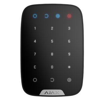 Ajax KeyPad Plus Wireless Touch Keyboard, Black