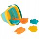 Collapsible Silicone Bucket + Sand Toys