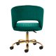 Velvet Swivel Chair 4Rico QS-OF212G, Green