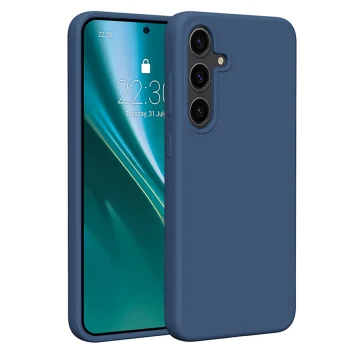 Etteri Silicone Case for Samsung Galaxy S24 Plus, Dark Blue