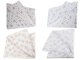 Christmas Tablecloth 140x220cm, White with Stars and Snowflakes