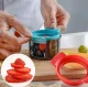 3-in-1 Egg Slicer with Stainless Steel Blades, Multicolored