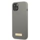Guess Silicone Logo Plate MagSafe Case for iPhone 13, Grey