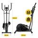EVO+ Magnetic Stationary Exercise Bike, Orange