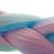 Soulima Synthetic Ombre Hair, Blue/Purple, 60 cm