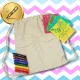 Cotton Drawstring Bag for Coloring with Markers and Stencils