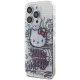 Hello Kitty iPhone 15 Pro Max Case IML Kitty On Bricks Graffiti, White