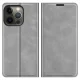 Apple iPhone 13 Pro 6.1\'\' Wallet Leather Protective Case Cover, Gray
