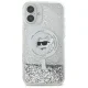 Karl Lagerfeld Liquid Glitter Choupette Case for iPhone 16, Transparent