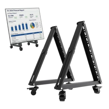 Maclean MC-183 Mobile TV Cart / Floor Stand, 37-80", 75kg