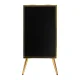 Gabbiano Trix Hairdressing Helper Cabinet, Black/Gold