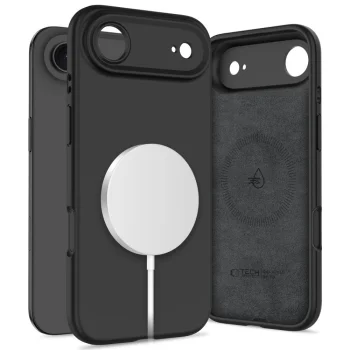 Tech-Protect iPhone 17 Air Silicone MagSafe Case, Black