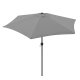 Adjustable Tilting Garden Patio Umbrella 210 cm, Grey