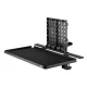 NanoRS RS174 Desk Extension Shelf with Hanger, 20kg, Black
