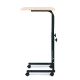 Mobile laptop table with adjustable height and wheels, ModernHome, brown