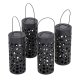 Solar Garden Stake Lights, LED Hollow-Out Lanterns with Dusk Sensor, 4 Pack