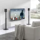 Floor Speaker Stand Maclean MC-940 for Sonos One and One SL, 738-1182 mm, Max 10kg, Black