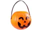 Halloween Pumpkin Candy Bucket, Large, Orange