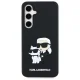 Karl Lagerfeld Samsung Galaxy S24 FE Case 3D Rubber Karl&Choupette, Black