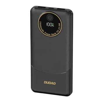 Dudao K12 Power Bank 10000mAh 22.5W PD 2x USB-A USB-C – Black