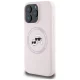 Karl Lagerfeld Silicone Double Heads And Circle MagSafe Phone Case Cover iPhone 16 Pro Max Pink
