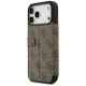 Guess Book 4G Metal Logo Phone Case Cover iPhone 17 Pro Max - Brown