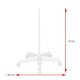 Glow Moonlight 8013/6\" LED palielināmā lampa ar statīvu Balta