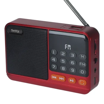 Setty Mini FM Radio + Bluetooth Speaker SFM-01M