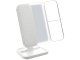 Trifold LED Makeup Mirror with Lights, 2x/3x Magnification, White