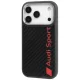 Audi iPhone 17 Pro Case R8 Carbon Fiber MagSafe, Black