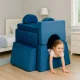 Ecotoys TMSRT-15-NB Modular Kids Sofa 10 Pieces Blue