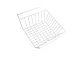 Under-Shelf Hanging Metal Basket, White