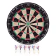 Sisal Dartboard Set (46 cm) with 6 Metal Darts