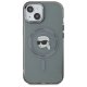 Karl Lagerfeld iPhone 15 Case HC MagSafe IML Metal K. Head, Black