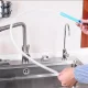Flexible Drain and Radiator Cleaning Brush AG849, Blue/White