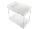 Pull-out Spice and Accessory Organizer, White