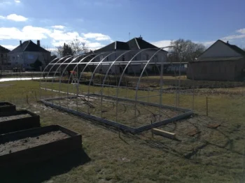 Greenhouse frame KLASIKA TUBE with foundation, 3x2m (6 m²), without coating