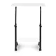 ModernHome Mobile Laptop Desk Adjustable Side Table with Wheels White