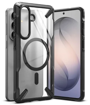 Ringke Fusion X Magnetic MagSafe Case for Samsung Galaxy S26+, Clear Black
